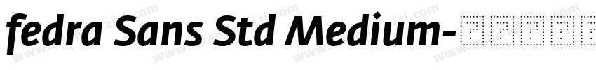 fedra Sans Std Medium字体转换